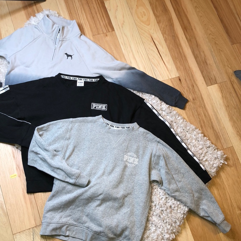 💥VS Pink super soft sweatshirts x3💥